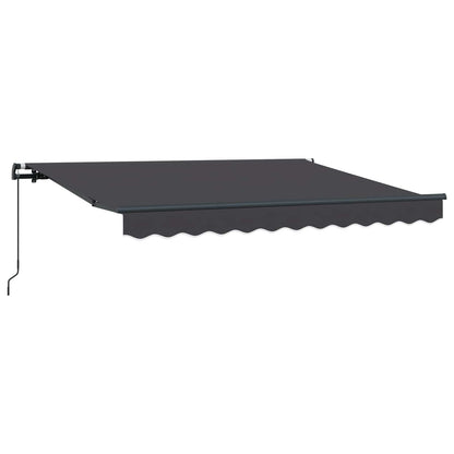 Retractable Awning Manual Anthracite 300 x 200 cm Fabric