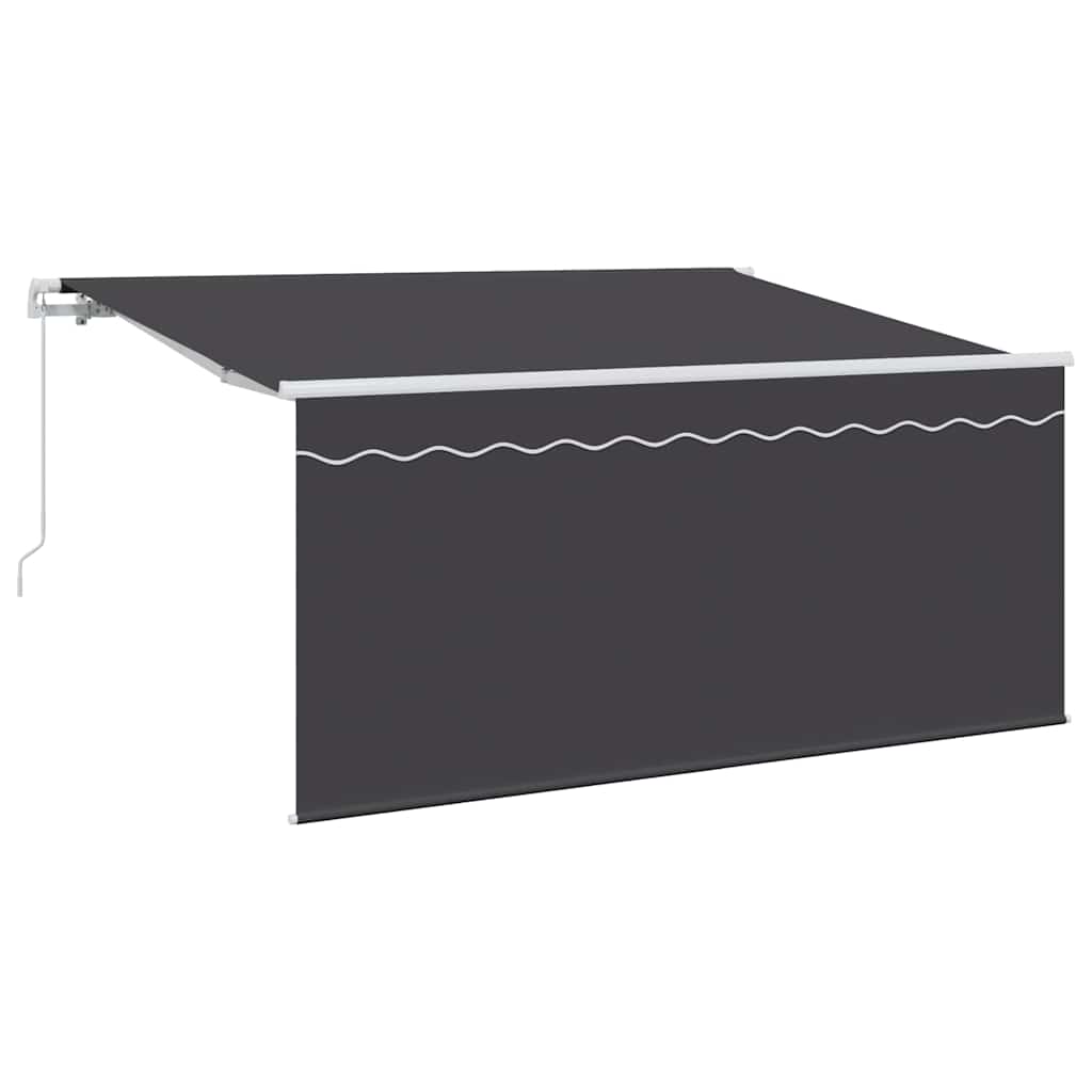 Retractable Awning Retractable Anthracite 300 x 200 cm Fabric