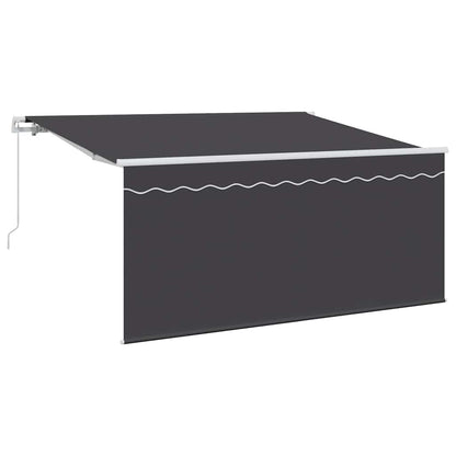 Retractable Awning Retractable Anthracite 300 x 200 cm Fabric