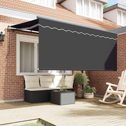 Retractable Awning Retractable Anthracite 300 x 200 cm Fabric