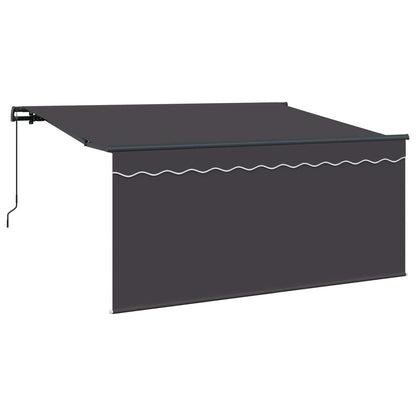 Retractable Awning Retractable Anthracite 300 x 200 cm Fabric