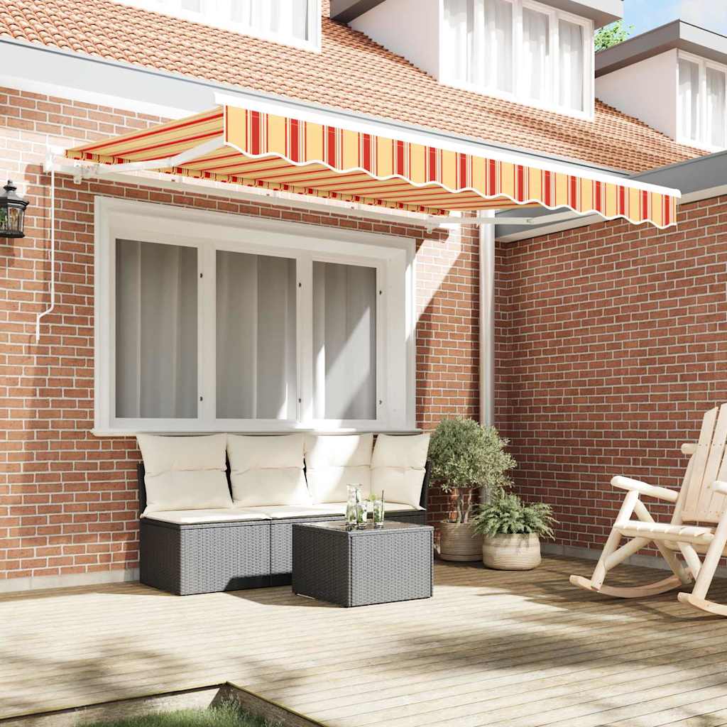 Retractable Awning Yellow 300 x 200 cm Fabric