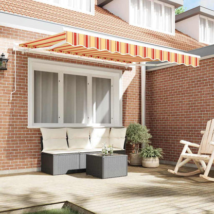 Retractable Awning Yellow 300 x 200 cm Fabric