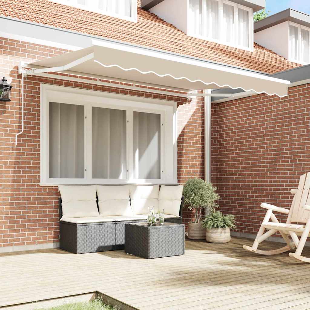 Awning Frame Beige 300 x 200 cm Polyester with PU coating