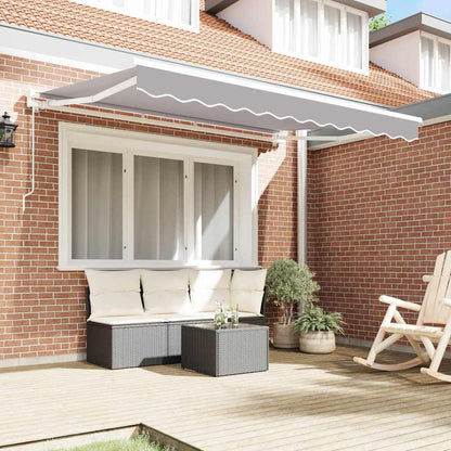 Awning Frame Light Grey 300 x 200 cm Polyester with PU coating
