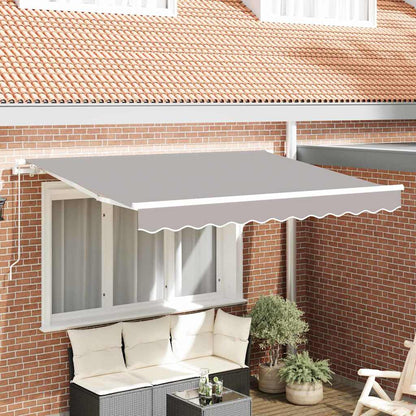 Retractable Awning Light Grey 300 x 200 cm Fabric