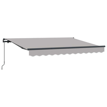 Retractable Awning Light Grey 300 x 200 cm Fabric