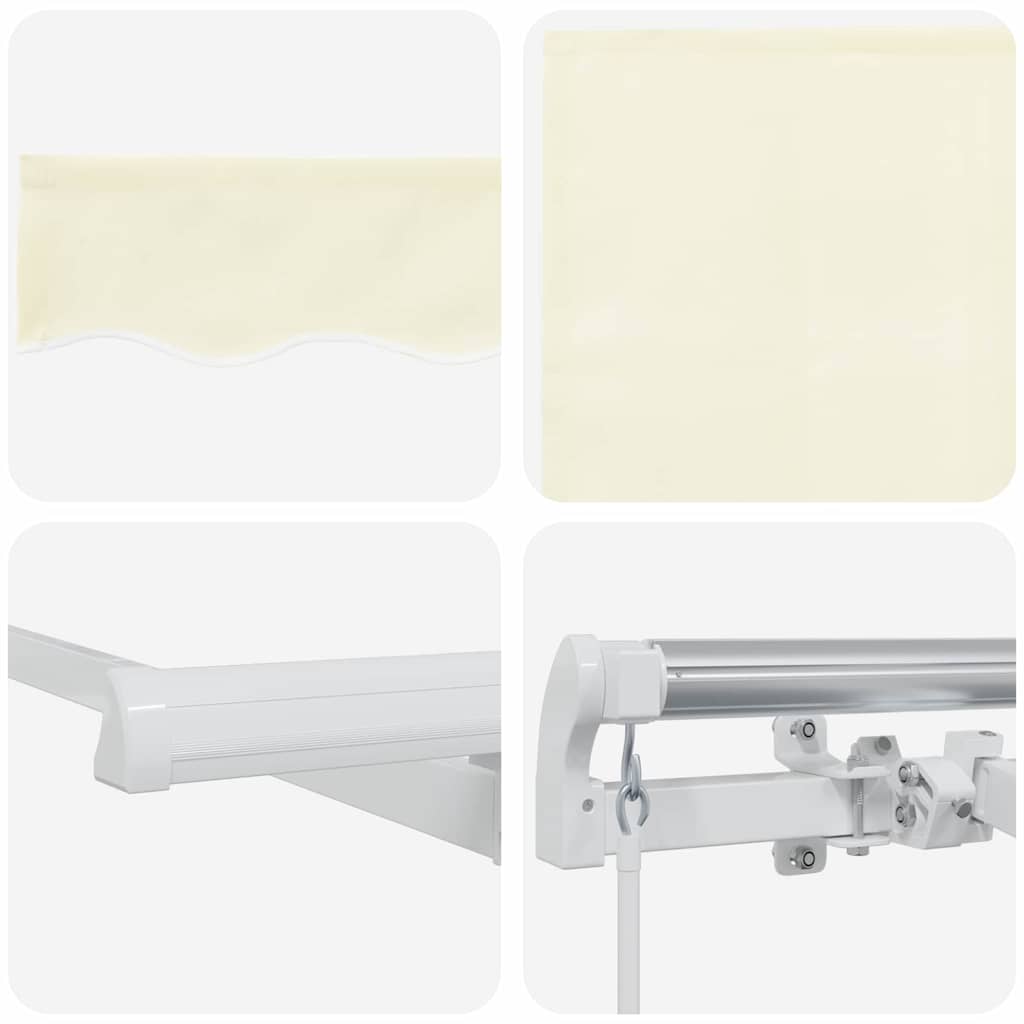 Retractable Awning Cream 350 x 200 cm Fabric
