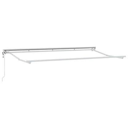 Retractable Awning Cream 350 x 200 cm Polyester and Aluminium