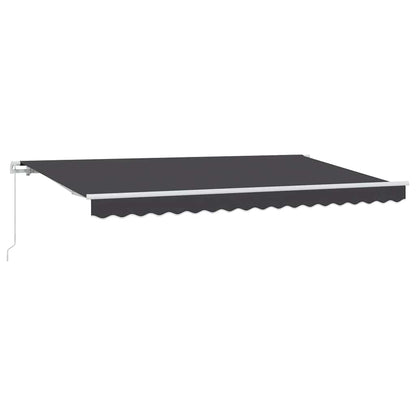 Retractable Awning Anthracite 350 x 200 cm Fabric