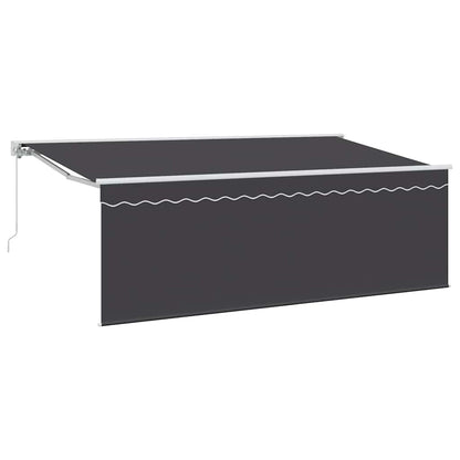 Retractable Awning Cream 350 x 200 cm Polyester and Aluminium