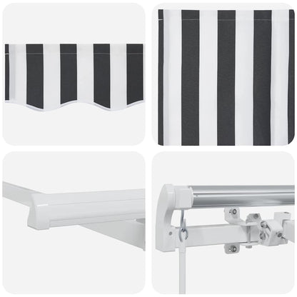 Retractable Awning Anthracite 350 x 200 cm Fabric