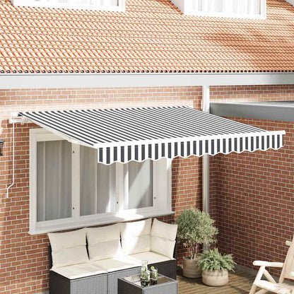 Retractable Awning Anthracite 350 x 200 cm Fabric