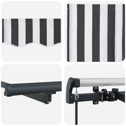 Retractable Awning Anthracite 350 x 200 cm Fabric