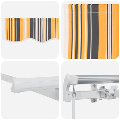 Retractable Awning Yellow 350 x 200 cm Fabric