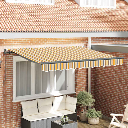 Retractable Awning Yellow 350 x 200 cm Fabric