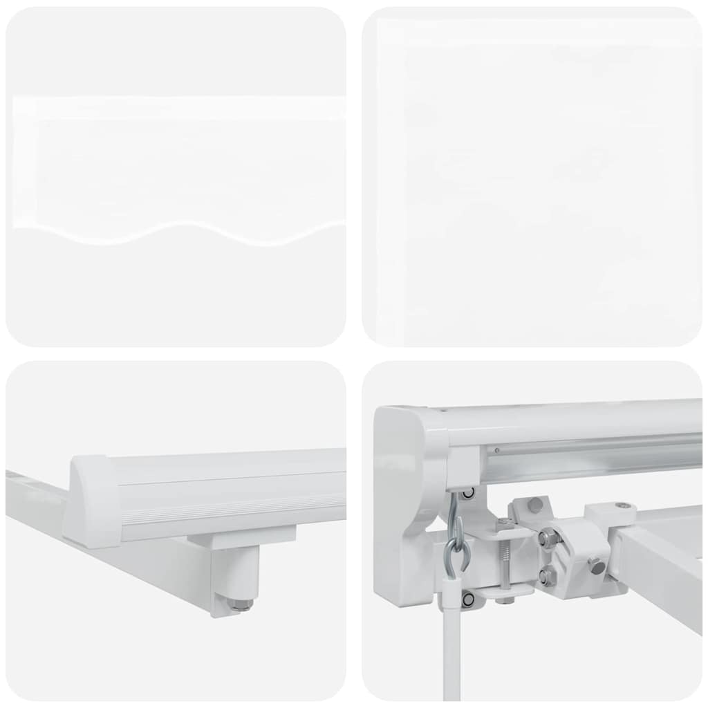 Awning Frame White 350 x 200 cm Polyester with PU coating