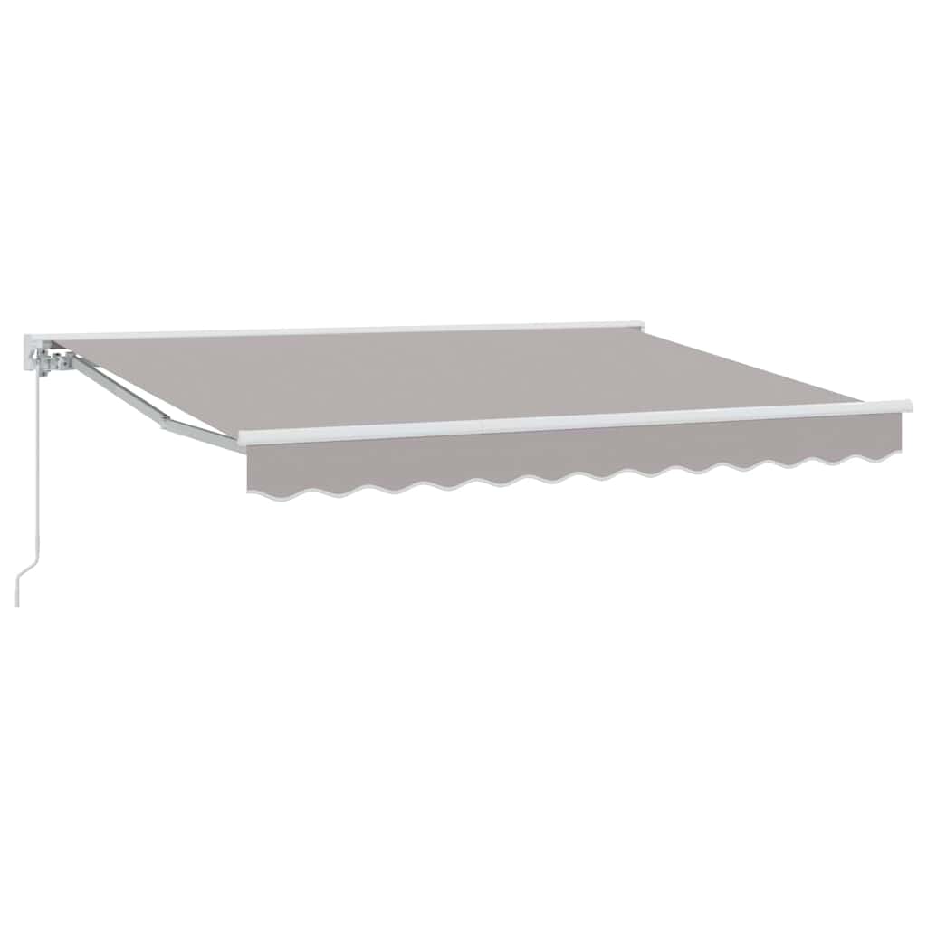 Awning Frame Light Grey 350 x 200 cm Polyester with PU coating