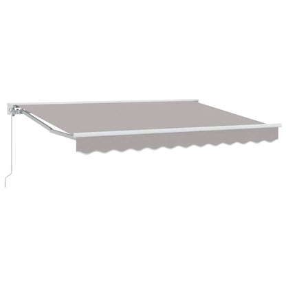 Awning Frame Light Grey 350 x 200 cm Polyester with PU coating