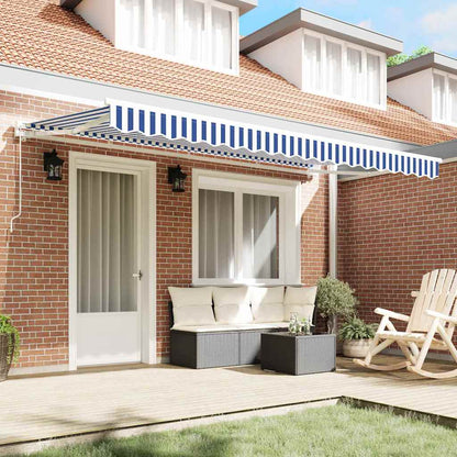 Awning Frame Blue and White 400 x 200 cm