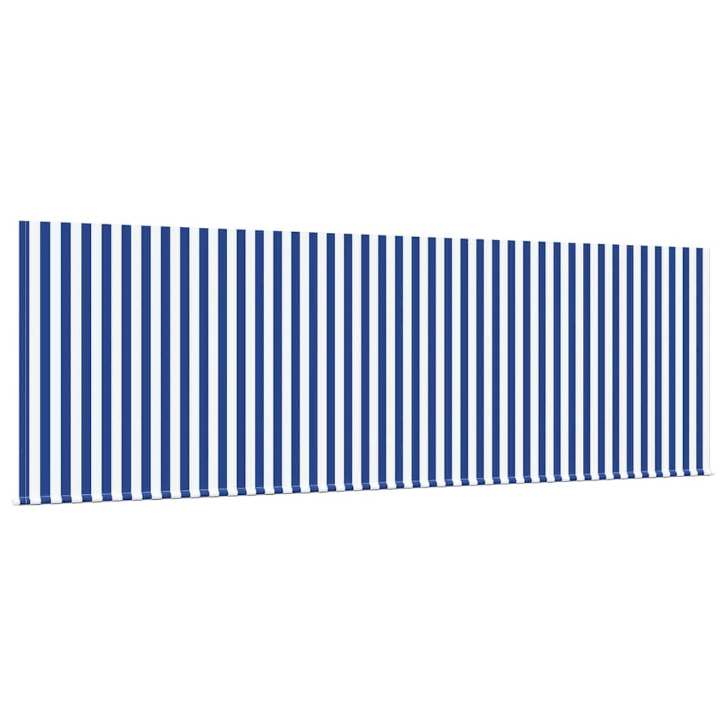 Retractable Awning Retractable Blue and White 400 x 200 cm