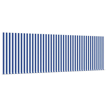 Retractable Awning Manual Blue and White 400 x 200 cm
