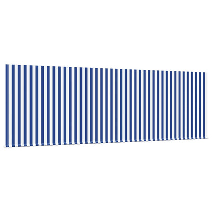 Retractable Awning Manual Blue and White 400 x 200 cm