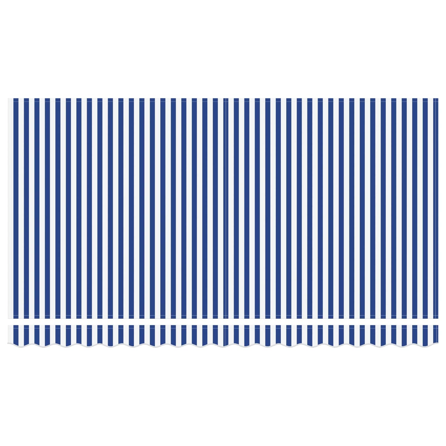 Retractable Awning Manual Blue and White 400 x 200 cm