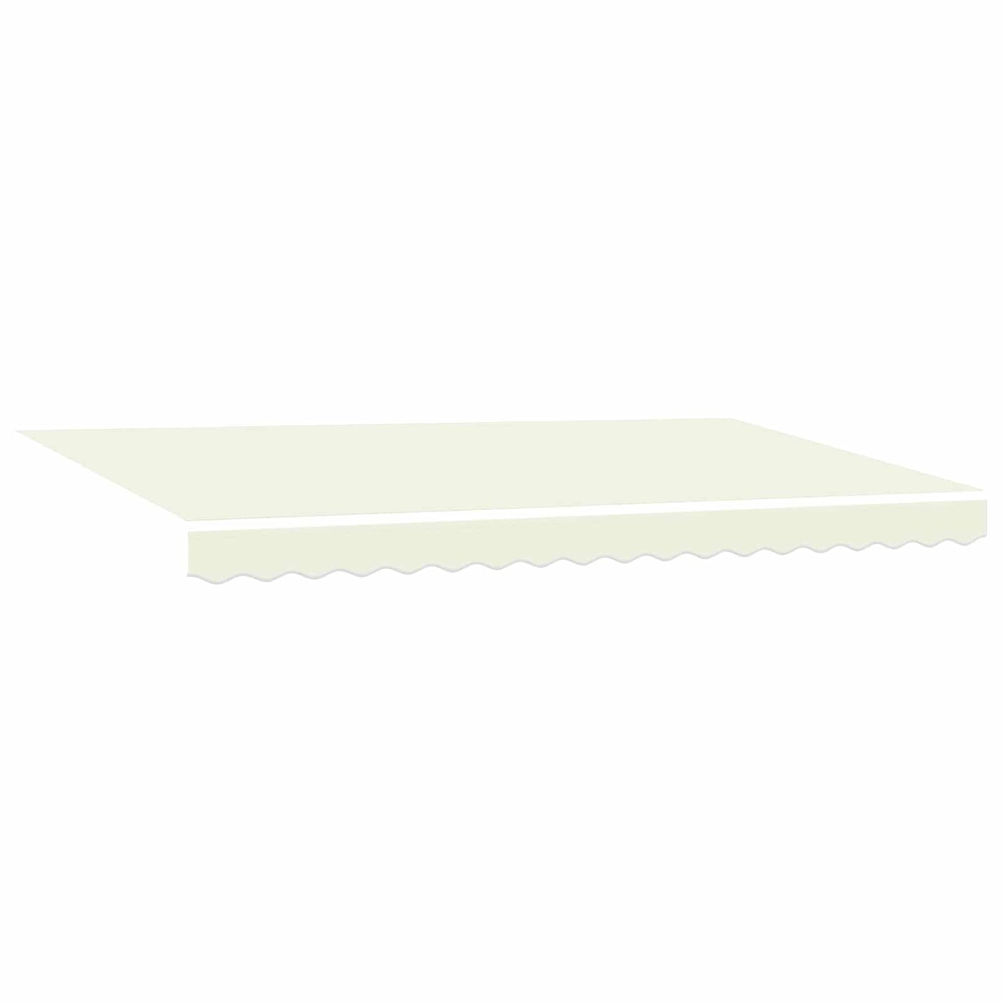 Retractable Awning Cream 400 x 200 cm Polyester and Aluminium