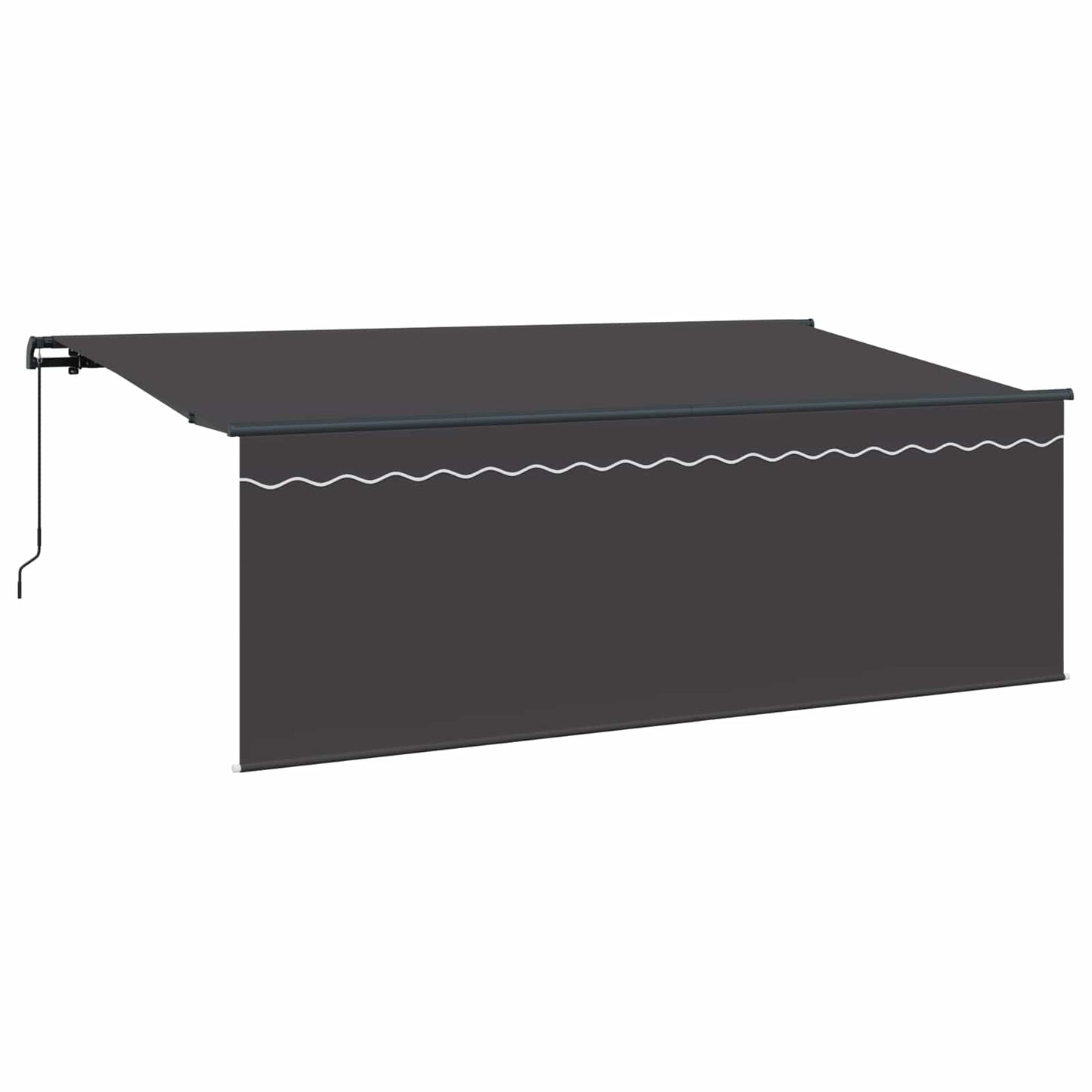 Retractable Awning Retractable Manual Anthracite 400 x 200 cm