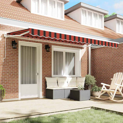Retractable Awning Manual Orange and Black 400 x 200 cm