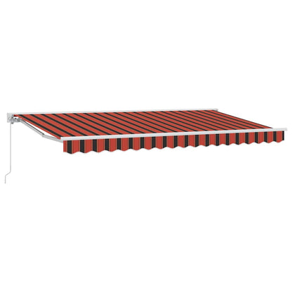 Retractable Awning Manual Orange and Black 400 x 200 cm