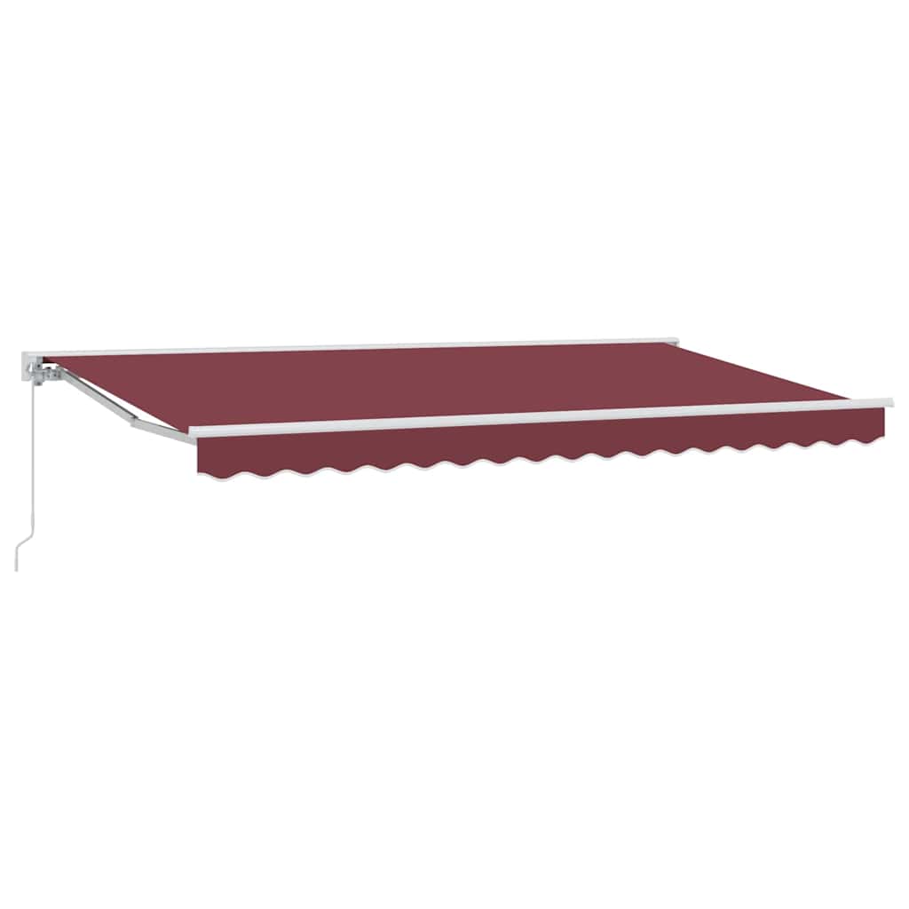 Awning Frame Burgundy 400 x 200 cm Polyester with PU coating