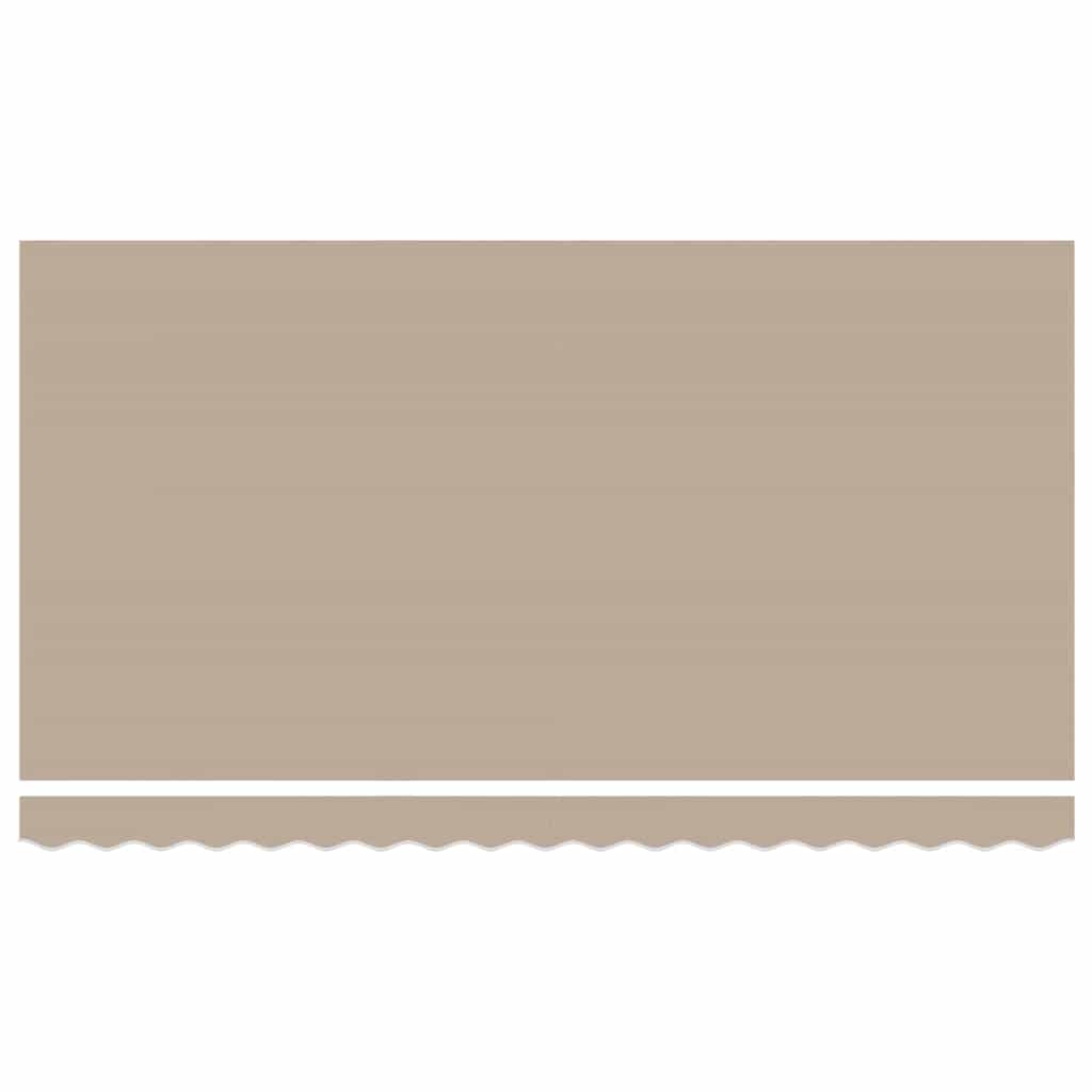 Awning Frame Beige 400 x 200 cm Polyester with PU coating