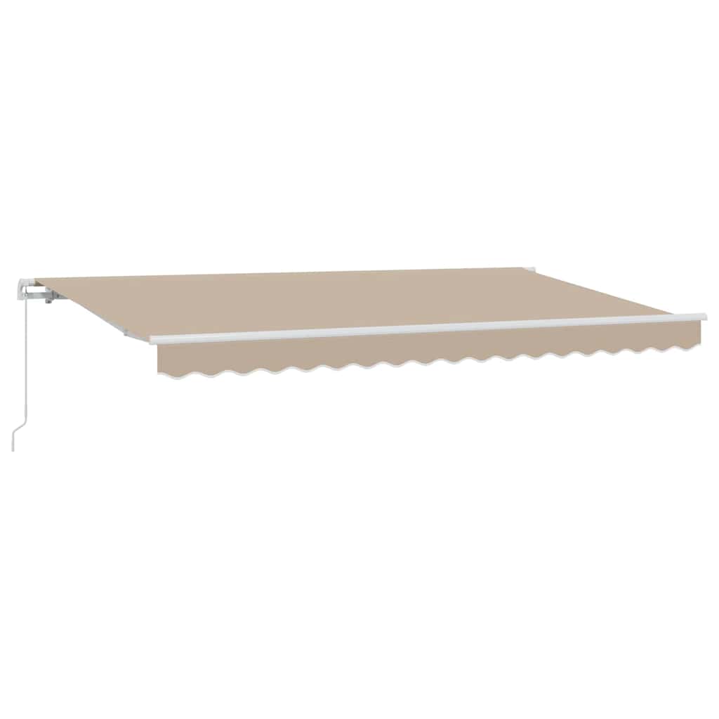 Retractable Awning Beige 400 x 200 cm Fabric