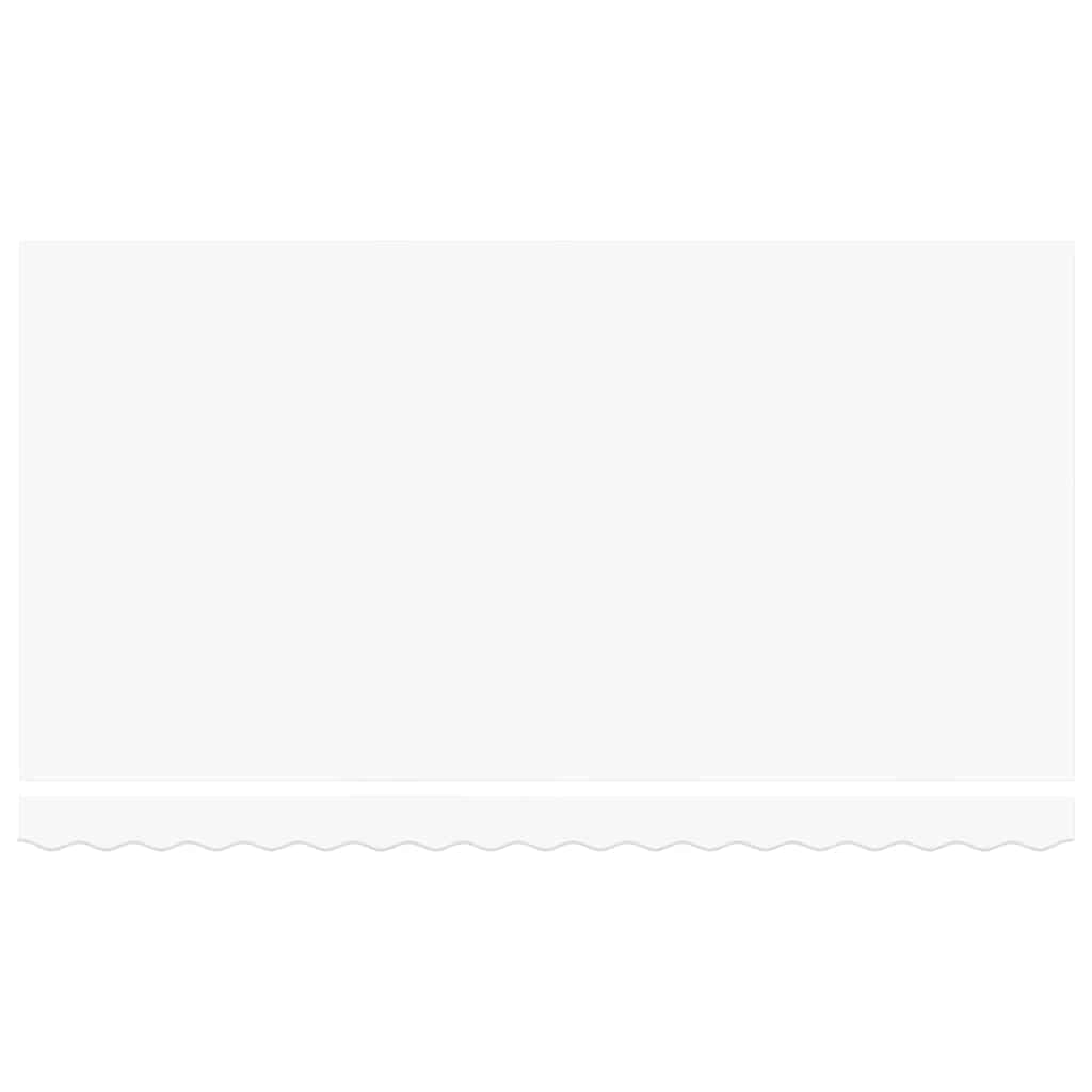 Retractable Awning Manual White 400 x 200 cm Fabric