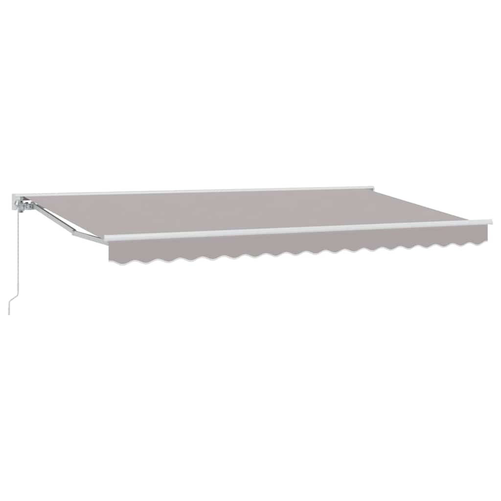 Awning Frame Light Grey 400 x 200 cm Polyester with PU coating
