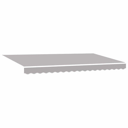 Awning Frame Light Grey 400 x 200 cm Polyester with PU coating
