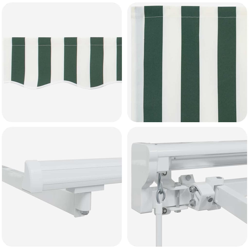 Awning Frame Green and White 400 x 200 cm