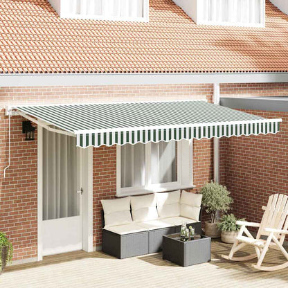 Awning Frame Green and White 400 x 200 cm