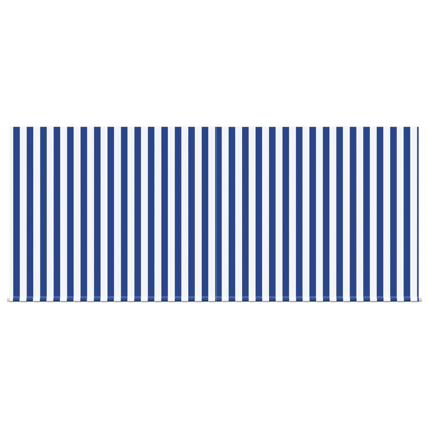Retractable Awning Manual Blue and White 300 x 250 cm