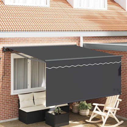 Retractable Awning Manual Anthracite 300 x 250 cm