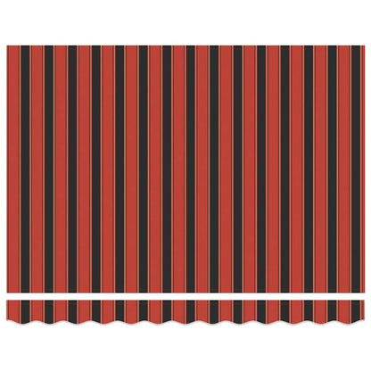 Retractable Awning Orange and brown 300 x 250 cm