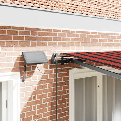 Retractable Awning Orange and brown 300 x 250 cm