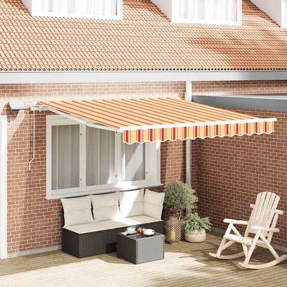 Retractable Awning Yellow and Orange 300 x 250 cm