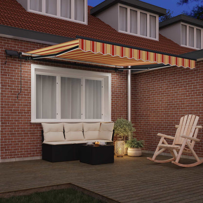 Retractable Awning Yellow and Orange 300 x 250 cm