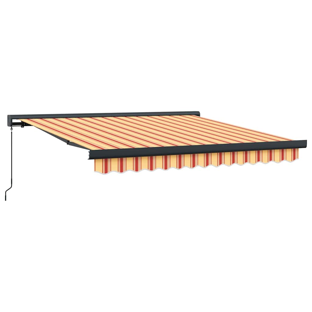 Retractable Awning Yellow and Orange 300 x 250 cm