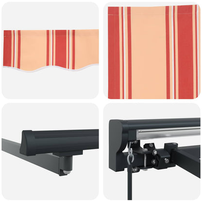 Awning Frame Multicolour 300 x 250 cm Polyester with PU coating