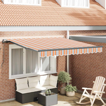 Retractable Awning Multicolour 300 x 250 cm Polyester and Steel