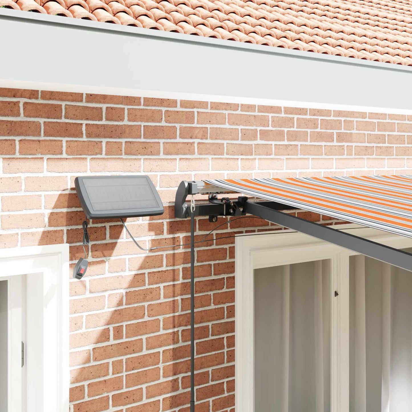 Retractable Awning Multicolour 300 x 250 cm